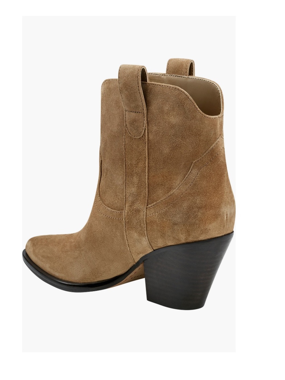 Marc Fisher LTD Marlie Western Ankle Boots Tan Medium Natural 101 Women’s 8.5 - Picture 6 of 16
